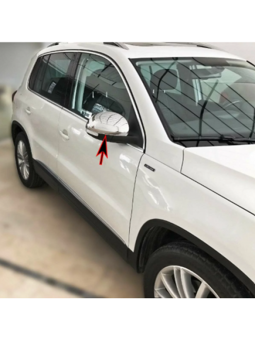 Nerezové kryty zpětných zrcátek Volkswagen Tiguan 1 / Sharan 2 / Škoda Yeti / Seat Alhambra